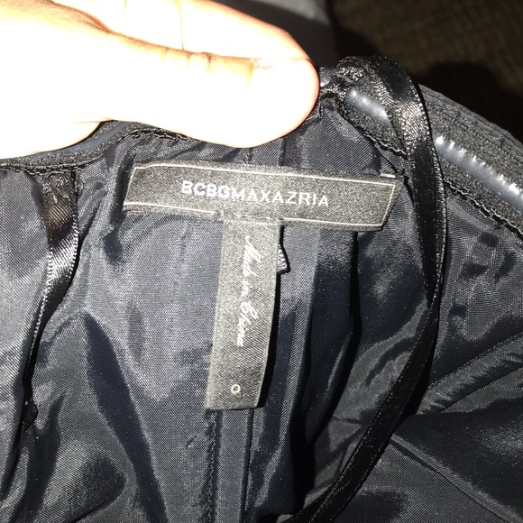 BCBG strapless dress black size 0 - Picture 2 of 2